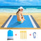 200x210CM Large Beach Mat Anti Sand-free Beach Towel Anti Sand Beach Blanket Pocket Picnic 4 Anchor Wind Prevent Sand Proof Mat