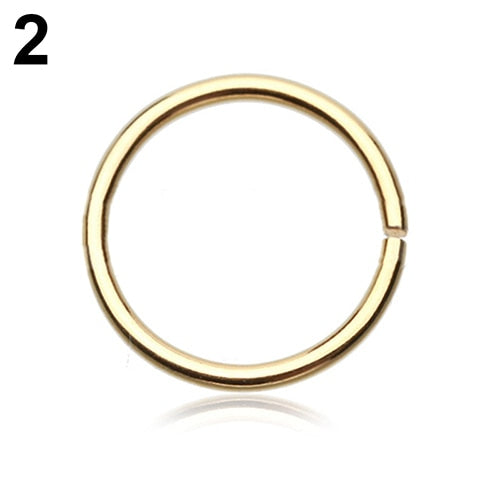 1 Pc Fashion  Fake Nose Ring Septum Ring Hoop Cartilage Tragus Helix Small Piercing Nose Ring For  Women Accessories