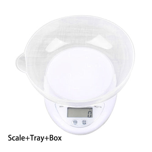 5KG/1G Kitchen Scale Weighing Scale Food Diet Postal Balance Measuring LCD Electronic Scales Suitable for household Kitchen