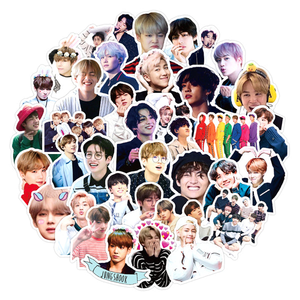 10/30/50pcs/pack Korea Kpop Team Stickers For Refrigerator Car Helmet DIY Gift Box Bicycle Guitar Decal Notebook Skate Computer