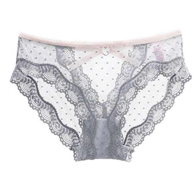 Female Seamless G-string Underwear Lingerie Women Sexy Lace Panties Transparent Low-waist Underpant Hollow Out Thong