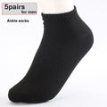 1/5 Pairs Men Cotton Socks Summer Breathable Invisible Boat Socks Nonslip Loafer Ankle Low Cut Short Sock Male Sox for Shoes