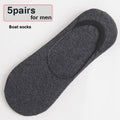 1/5 Pairs Men Cotton Socks Summer Breathable Invisible Boat Socks Nonslip Loafer Ankle Low Cut Short Sock Male Sox for Shoes