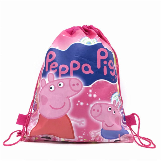 1pcs Disney Non-woven Fabrics Kid Favor Travel Pouch Storage Clothes Shoes Bags Cotton Drawstring Bags School Portable Backpack