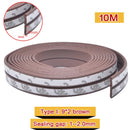 10M DIEP Type Door Weather Strip Self Adhesive Rubber Seal Foam Tape Window Dustproof Soundproof Insulation Tools