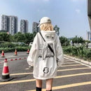 Gothic Japan Cartoon Hip Hop Hoodie Sweatshirt Oversize Women Spring Autumn Funny Punk Hoodies Tops Females Clothes Hoodie Girl