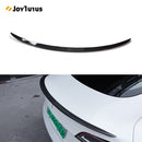 Rear Trunk Spoiler For Tesla Model 3 2017-2021 Rear Trunk Lip Carbon Fiber ABS Wing Spoiler Car Styling