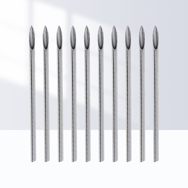 10pcs/set Disposable Tattoo 12g/14g/16g/18g/20g Piercing Needles For Navel Nipple Ear Nose Lip Tattoo Piercing Needles Kit Tool