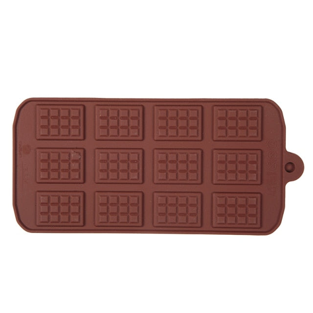 New Silicone Chocolate Mold Chocolate Baking Tools Non-Stick Silicone Cake Mould Jelly Candy 3D DIY Molds Kitchen Accessories