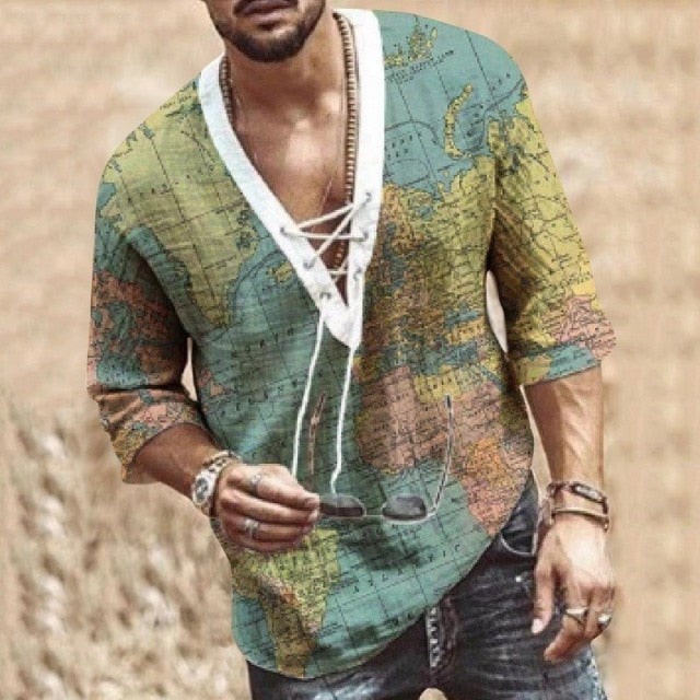 SHUJIN New Mens Spring Summer Casual Shirt Short Sleeve Cotton Linen Shirts Men Loose Collar Button Shirt silk Chemise Homme