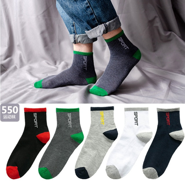 10 Pieces=5 Pairs /Pack Men Cotton Socks Breathable Non-slip Summer Ankle Socks Women Mesh Boat Socks Men Short Socks Plus Size