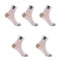 10 Pieces=5 Pairs /Pack Men Cotton Socks Breathable Non-slip Summer Ankle Socks Women Mesh Boat Socks Men Short Socks Plus Size
