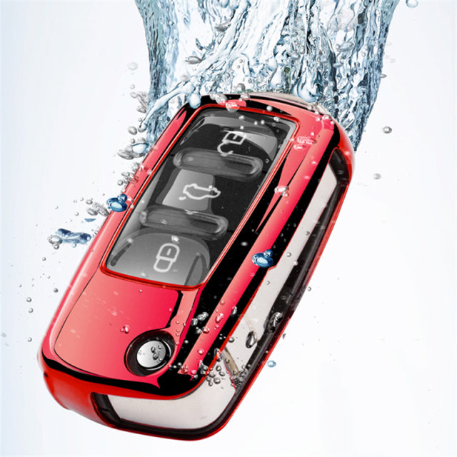 Funny Soft TPU Car Key Case Full Cover For VW Volkswagen Polo Golf Passat Beetle Caddy T5 Up Eos Tiguan SkodaA5 SEAT Leon Altea