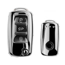 Funny Soft TPU Car Key Case Full Cover For VW Volkswagen Polo Golf Passat Beetle Caddy T5 Up Eos Tiguan SkodaA5 SEAT Leon Altea