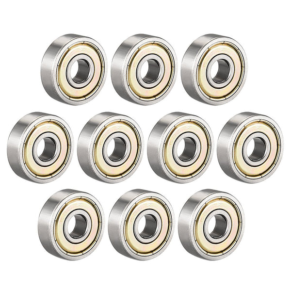 10 Pieces 608 623 624 625 626 685 ZZ Double Shielded Miniature High-carbon Steel Single Row Deep Groove Ball Bearing 8x22x7 MM