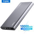 TOPK I1006P Power Bank 10000mAh Portable Charger LED External Battery PowerBank PD Two-way Fast Charging PoverBank for Xiaomi mi