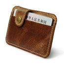 Retro Leather Credit Business Mini Card Wallet 2020 Convenient Man Women Smart Wallet Business Card Holder Cash Wallet Card Case
