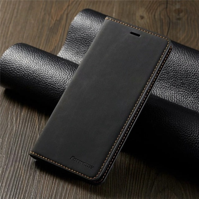 Leather Case for Xiaomi Poco X3 NFC M3 F3 10T Pro Lite Wallet Flip Cover Redmi Note 10 9 9s 9A 9C 8 7 GT 11T 5G Ultra Thin Coque