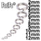 100 or 50 pcs Stainless Steel Split Ring Heavy Duty Fishing Double Ring Connector Fishing Accessories For Fishing Hook Snap Lure