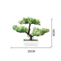 New Artificial Plants Pine Bonsai Small Tree Pot Plants Fake Flowers Potted Ornaments For Home Decoration Hotel Garden Decor