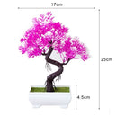 New Artificial Plants Pine Bonsai Small Tree Pot Plants Fake Flowers Potted Ornaments For Home Decoration Hotel Garden Decor