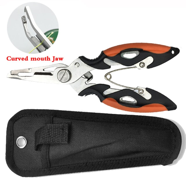 12.5cm Fishing Plier Scissor For Fishing Line Lure Cutter Hook Remover Stainless Steel Pliers Fishing Scissor Pliers Accessoris