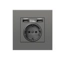 EU Standard Electrical Wall Charger Adapter Charging Wall Germany Plug Socket Power Outlets,16A,PC Panel,Bedroom socket