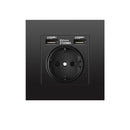 EU Standard Electrical Wall Charger Adapter Charging Wall Germany Plug Socket Power Outlets,16A,PC Panel,Bedroom socket