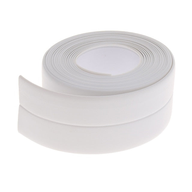 New Sealing Strip Bathroom Shower Sink Bath Caulk Tape White PVC Self Adhesive Waterproof Wall Tape for Bathroom Kitchen