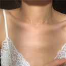 925 Sterling Silver French Small Square Diamond Pendant 14k Gold Plating Necklace Women  Fashion Shiny Clavicle Chain Jewelry