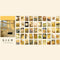 50 pieces series carry mini scrapbook materials, handicraft decoration paper, home school office message notepad