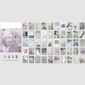 50 pieces series carry mini scrapbook materials, handicraft decoration paper, home school office message notepad