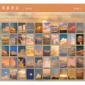 50 pieces series carry mini scrapbook materials, handicraft decoration paper, home school office message notepad