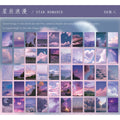 50 pieces series carry mini scrapbook materials, handicraft decoration paper, home school office message notepad