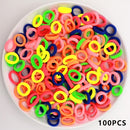 Baby Girl Small Hair Bands Kid Children Headbands Colorful Elastic Hair Tie Nylon Scrunchie Hair Rope 50/100pcs Hair Accessories
