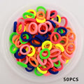 Baby Girl Small Hair Bands Kid Children Headbands Colorful Elastic Hair Tie Nylon Scrunchie Hair Rope 50/100pcs Hair Accessories