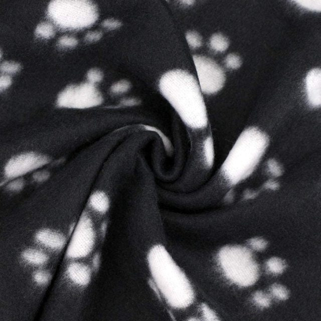 Pet Blanket Dog Cat Soft Fleece Blankets Sleep Mat Pad Bed Cover with Paw Print for Kitten Puppy and Other Small Animals