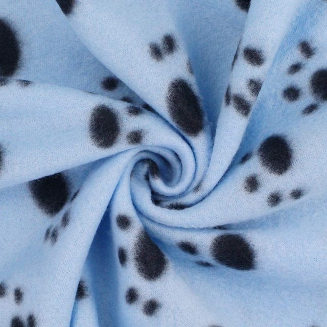 Pet Blanket Dog Cat Soft Fleece Blankets Sleep Mat Pad Bed Cover with Paw Print for Kitten Puppy and Other Small Animals