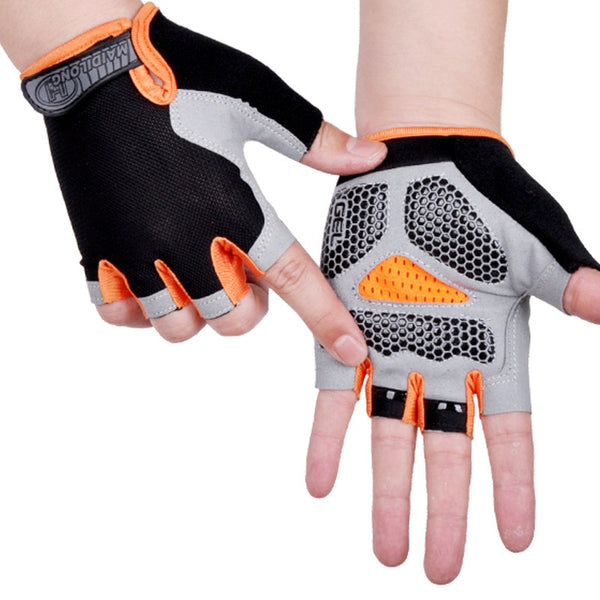 Cycling Anti-slip Anti-sweat Men Women Half Finger Gloves Breathable Anti-shock Sports Gloves Bike Bicycle Riding Glove 8 Colors