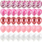 40 Pcs Blue Set Agate Marble Balloons Silver Confetti Balloon Wedding Valentine's Day Baby Shower Birthday Party Decorations