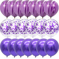 40 Pcs Blue Set Agate Marble Balloons Silver Confetti Balloon Wedding Valentine's Day Baby Shower Birthday Party Decorations