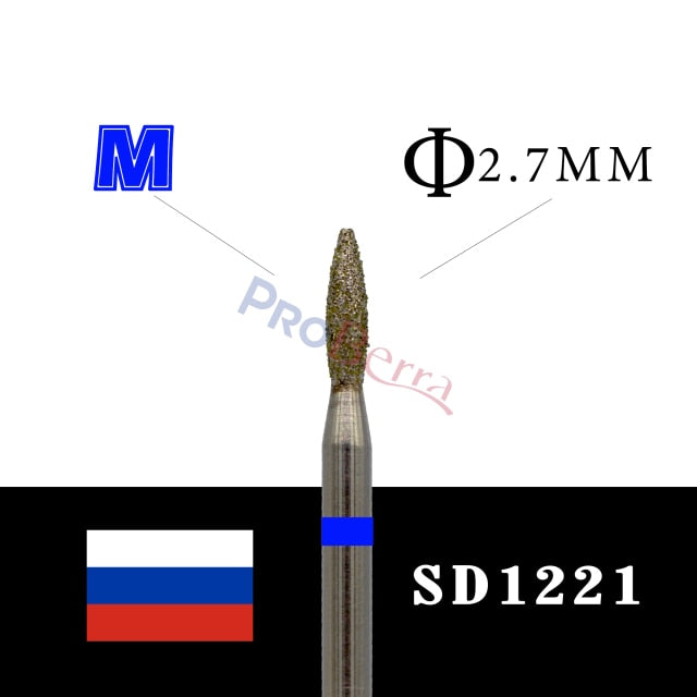 Proberra RUSSIA nail drill 34TYPE different shape Diamond bit Cutters Manicure  Manicure Cuticle Clean Pedicure