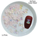 Mixed Size  Aurora Little Bear Nail Art Accessories Resin Kawaii Bear Stereo 3D Fashion Fingernail DIY Decoration