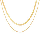 IPARAM Thick Chain Toggle Clasp Gold Necklaces Mixed Linked Circle Necklaces for Women Minimalist Choker Necklace Hot Jewelry