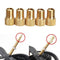 2/4PCS Valve Adapter Pump Convert Presta To Schrader Copper Valve Adaptor Wheels Gas Nozzle Tube Tool Bike Bicycle Accessories