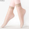 20pcs=10Pairs Summer Bamboo Female Short Socks Free Size Women Socks Tink Crystal Transparent Silk High Quality Socks Girl Ankle