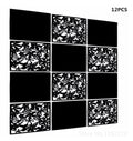 Hanging Room Divider Made of Environmentally PVC, 12 PCS Partitions Panel Screen for Decorating Bedroom,Dining, Study Biombo