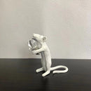 Postmodern Resin Animal Rat Mouse Table Lamp Small Mini Mouse Cute LED Night Lights Home Decor Desk Lights Seletti Bedside Lamp