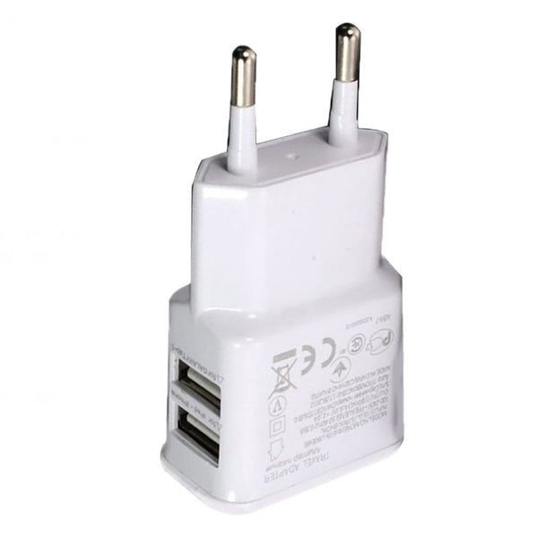 1A Portable Dual USB Power Adapter Mobile Phone Charger Electrical Socket Travel Smart Matching Charger Adapter For Smartphone