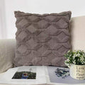 3D Rhombus Plush Pillow Cover Geometric Decorative Throw Pillow Case Soft Cozy Bed Sofa Cushion Cover for Nordic Home Fall Decor